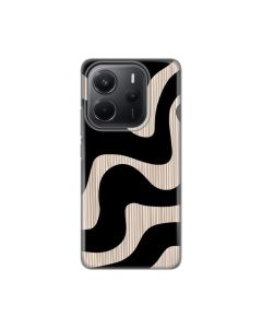Maska za Xiaomi Redmi Note 14 4G (SRB) Black Flow Silikonska Print Skin - 8021189