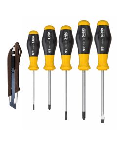 Felo Set šrafcigera  No. 9 SL/PH sa skalpelom Olfa 18 mm 90095248L 6 kom - 90095248L