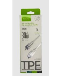 BAVIN kabl CB385-PD 30W, Type C-Type-Lightning , 1m, bela