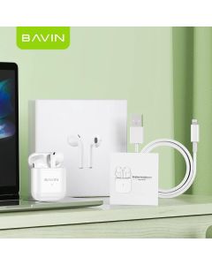BAVIN Bežične bubice AirPods + kabl lightning, bela - 90209