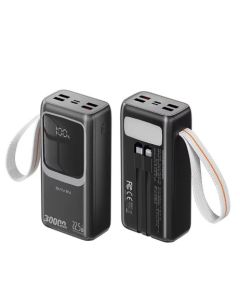 BAVIN Power bank - PC1031S, 30 000mAh 22.5W, crna