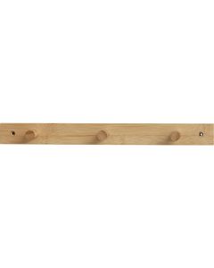 TENDANCE Čiviluk sa 3 kukice 40.5x7x4cm, bambus - 9034195