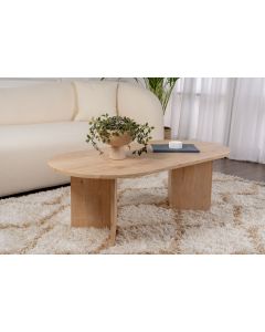 NORDURE Klub sto Sable, svetlo braon