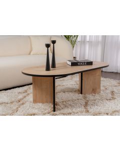 NORDURE Klub sto Sable, braon/crna