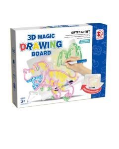 3D magična tabla za bojenje i 6 boja 6619 - 91-71068