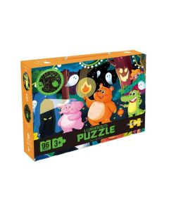Puzzle koje svetle u mraku Životinje, 96 delova -  88748 - 91-71071