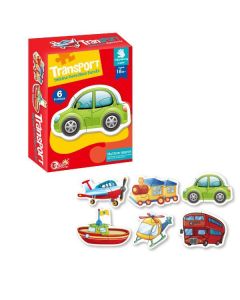 Puzzle za decu Prevozna sredstva 6u1 88063 - 91-71114