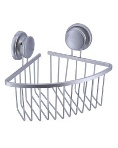 TENDANCE Ugaona vakuumska polica 19.7x19.7x19cm, aluminijum/hrom - 9100399