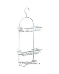 TENDANCE Viseća polica sa kukicom 28x12.5x65cm, aluminijum/hrom - 9100899