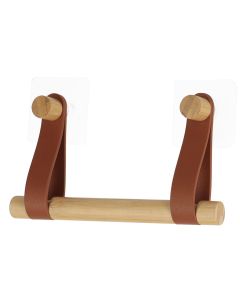 TENDANCE Samolepljivi držač toalet papira, bambus/braon - 91043162