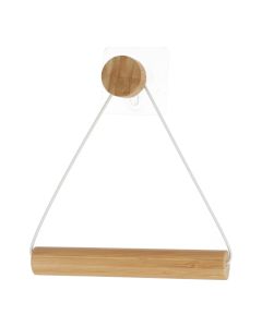 TENDANCE Samolepljivi drzač toalet papira 19x18.3x4cm, bambus/bela - 91047100