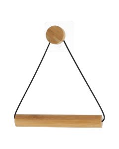 TENDANCE Samolepljivi drzač toalet papira 19x18.3x4cm, bambus/crna - 91047103