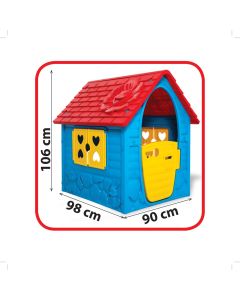 EUROBAJK Kućica za decu 106x98x90cm, plava - 9162