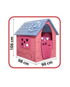 EUROBAJK Kućica za decu 106x98x90cm, pink - 9165