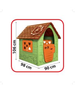 EUROBAJK Kućica za decu 106x98x90cm, zelena - 9167