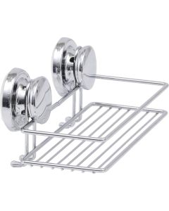 TENDANCE Pravougaona vakuumska polica 25x10.5x11cm, metal/hrom - 917199