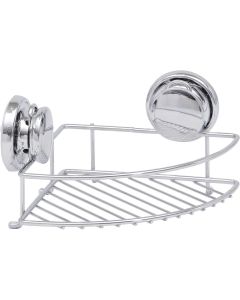 TENDANCE Ugaona vakuumska polica 25x18x13cm, metal/hrom - 917399