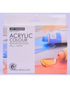 ART RANGER Boja akrilna 6/1 set metallic 6x75ml fea0675-m art ranger - 91778