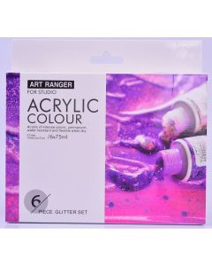 ART RANGER Boja akrilna 6/1 set glitter 6x75ml fea0675-g art ranger - 91780