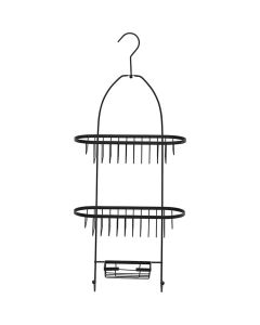 TENDANCE Viseća polica na 2 nivoa sa delom za sapun 26x11x63cm, metal - 9184108
