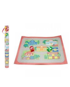Tepih auto staza sa autićima 65x50cm - 92-00317