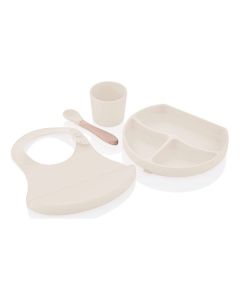 BABYJEM Silikonski set za hranjenje- Ecru - 92-17288