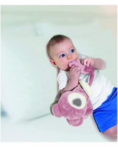 BABYJEM Plišana igračka Sweet Bear sa glodalicom - rose - 92-26808