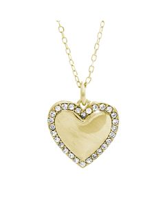 Srebrna ogrlica, pozlata sa Swarovski kristalima 92300389 G-CR - 091162234