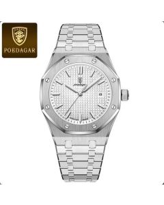 924 Poedagar muški sat srebrno beli