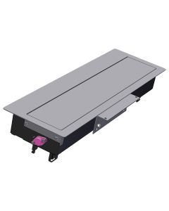 BACHMANN TOP FRAME Ugradni nosač modula sa poklopcem, 8 mesta, srebrna - 925.501