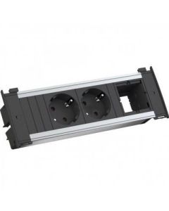 BACHMANN Napojni modul KAPSA GST18, 2 x šuko + 1x prazano mesto, 0,2m - 927.052