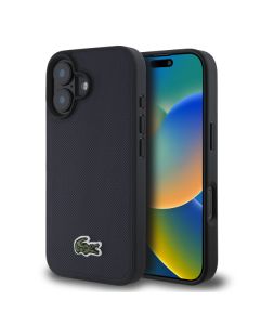 LICENSED LACOSTE LACOSTE MAGSAFE maska za iPhone 16 WOVEN, teget