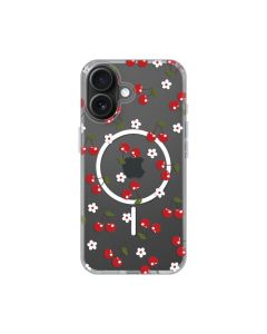 Maska za iPhone 16 6.1 Cute Cherries Print Magsafe - 8021058