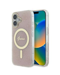LICENSED GUESS GUESS MAGSAFE maska za iPhone 16 4G, roza - GUHMP16SH4STP