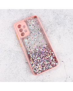 Maska za Samsung A52 4G / A52 5G / A52s 5G Frame Glitter roze - 92729