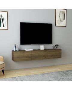 HANAH HOME Zidna TV komoda Denby, braon