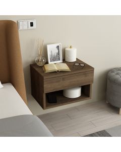 HANAH HOME Zidni noćni ormarić Rıbes, braon