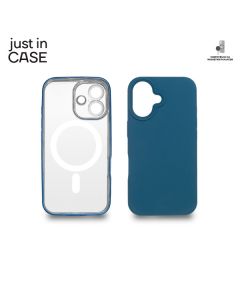 JUST IN CASE 2u1 Extra case MAG MIX PLUS paket za iPhone 16, plava - MAGPL116BL