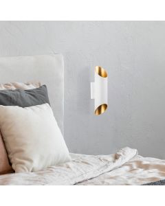 OPVIQ Zidna lampa Cut 11815, bela/zlatna