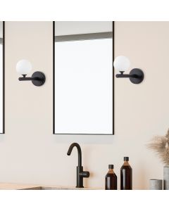 OPVIQ Zidna lampa Domino 11033, crna/bela