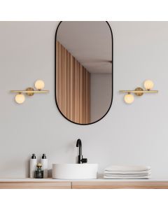 OPVIQ Zidna lampa Domino 11037, bela/zlatna