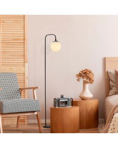 OPVIQ Podna lampa Viran 10965, crna/bela