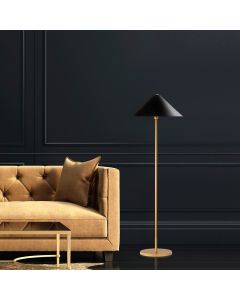 OPVIQ Podna lampa Mixed 11511, crna/zlatna
