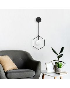 OPVIQ Zidna lampa Geometri 11105, crna