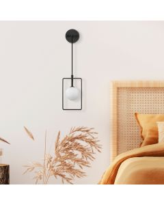 OPVIQ Zidna lampa Geometri 11110, crna/bela