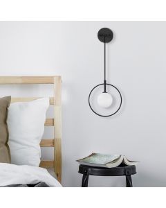 OPVIQ Zidna lampa Geometri 11125, crna/bela