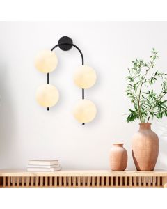 OPVIQ Zidna lampa Jewel 10595, crna/bela