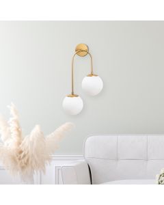 OPVIQ Zidna lampa Jewel 10585, bela/zlatna