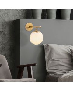 OPVIQ Zidna lampa Roe 10725, zlatna/bela