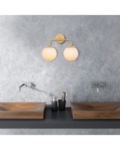 OPVIQ Zidna lampa Horn 12210, bela/zlatna